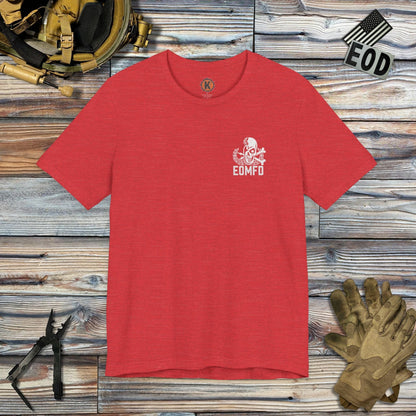 K-Factor Supply Co Bomb Disposal Formal (Back Print) T-Shirt Heather Red / S