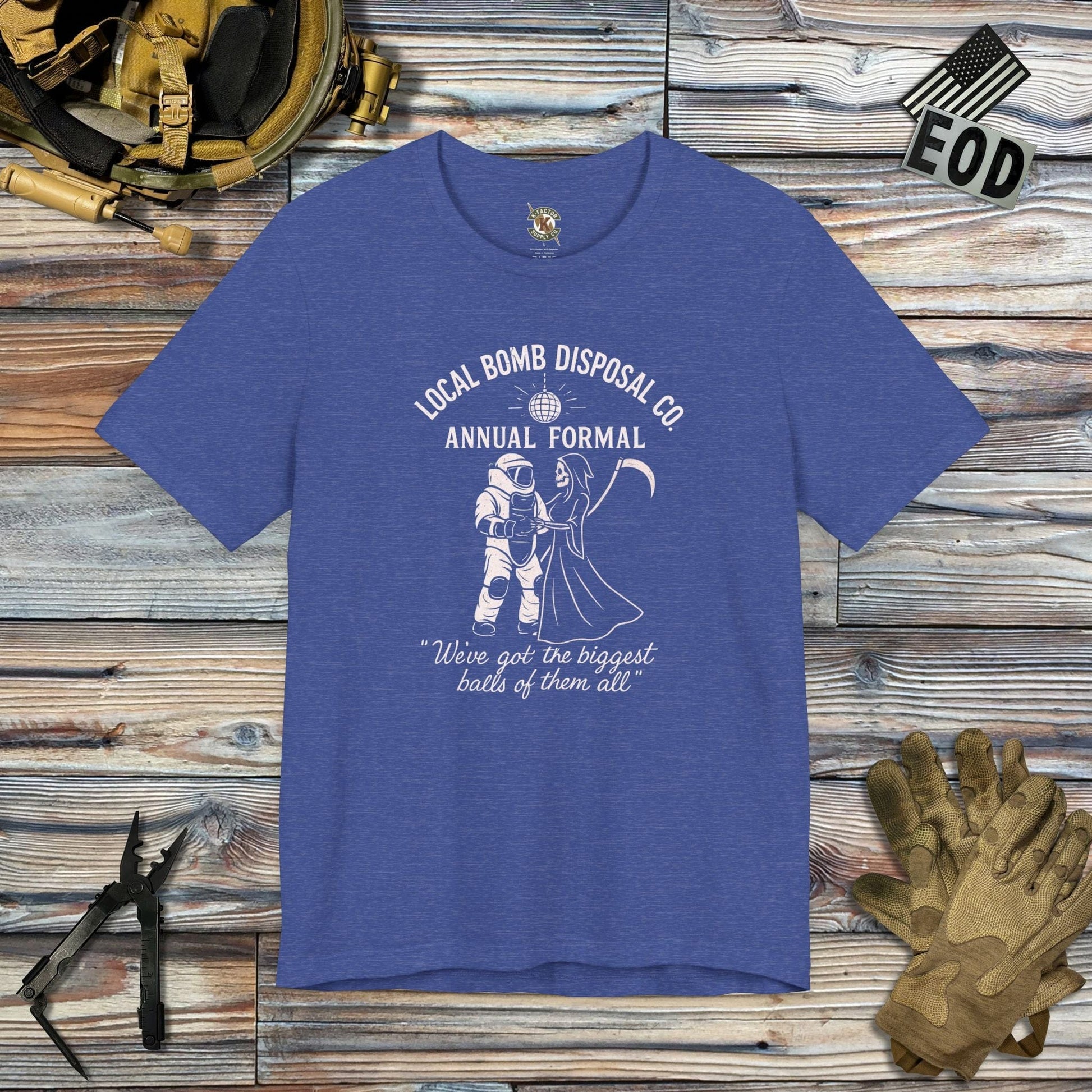 K-Factor Supply Co Bomb Disposal Formal T-Shirt