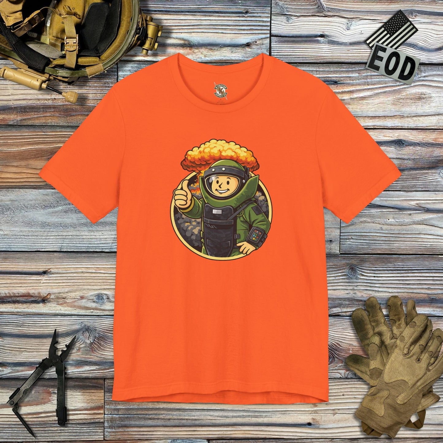 K-Factor Supply Co Bomb Suit Boy T-Shirt Orange / S