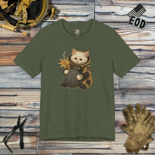 K-Factor Supply Co Bomb Suit Kitten - Angora T-Shirt Military Green / S