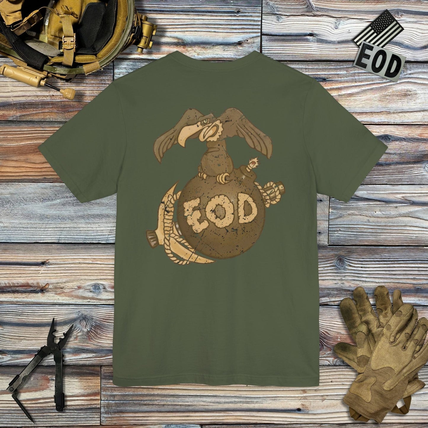 K-Factor Supply Co Buzzard Bomb and Pick (Back Print) T-Shirt