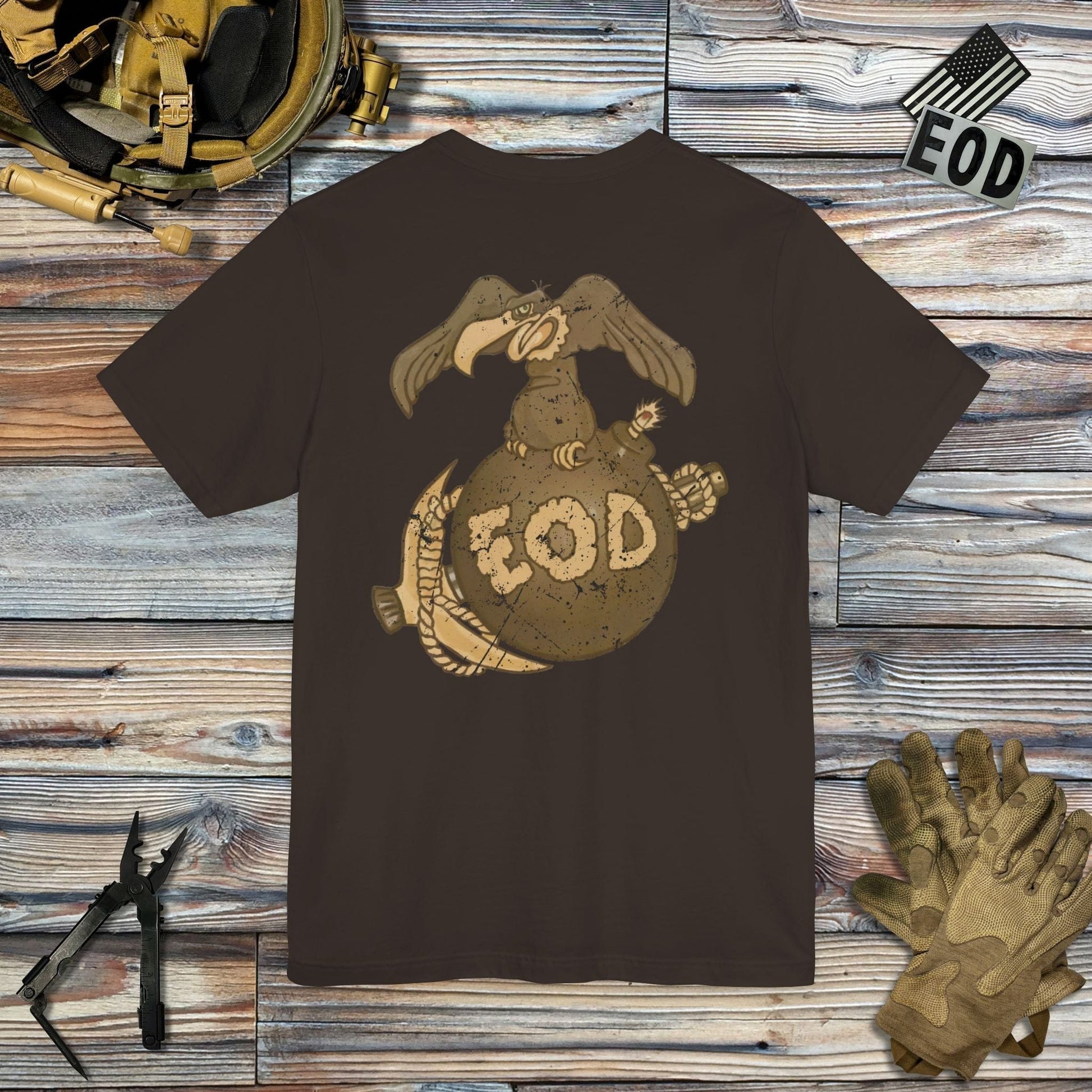 K-Factor Supply Co Buzzard Bomb and Pick (Back Print) T-Shirt