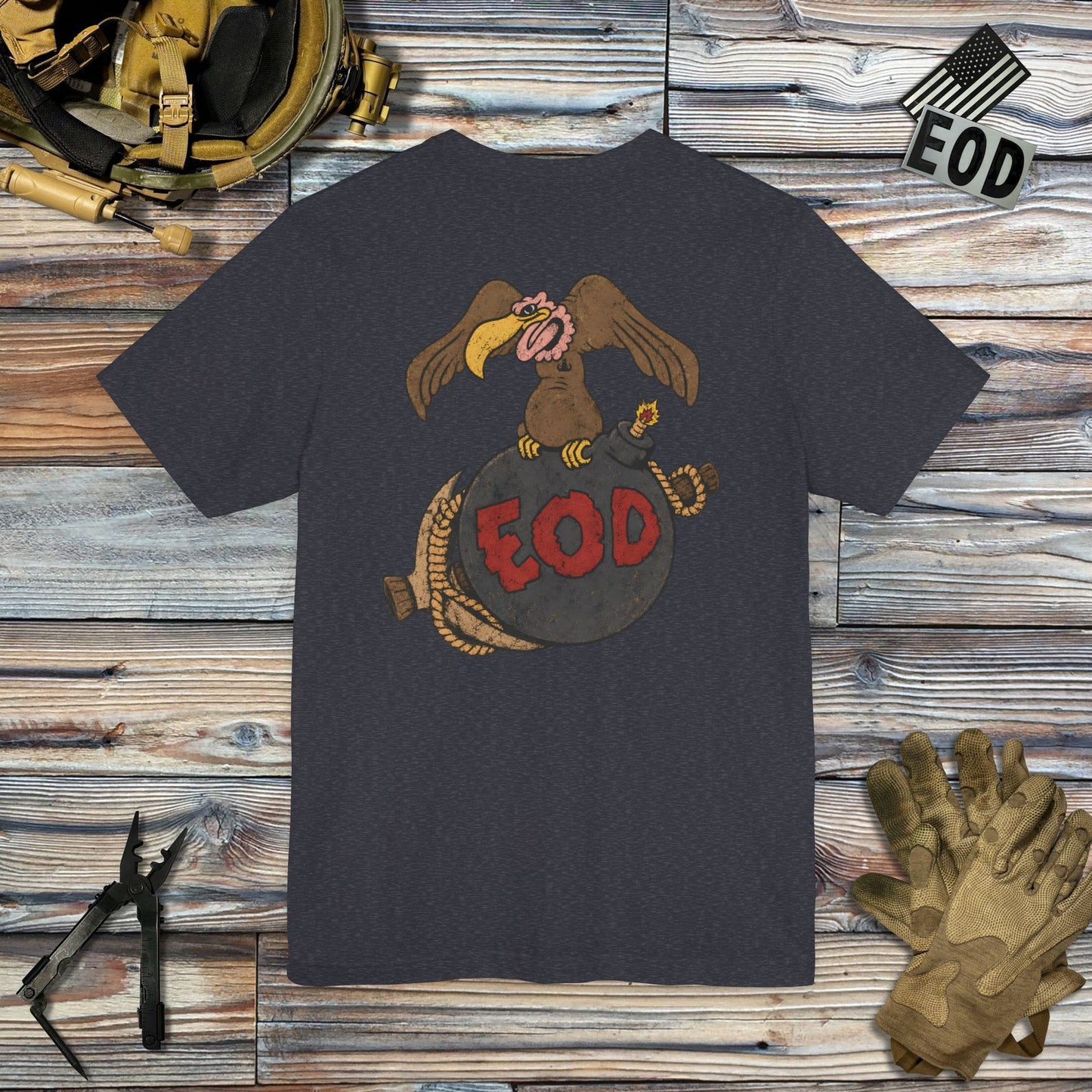 K-Factor Supply Co Buzzard Bomb and Pick (Full Color) [Back Print] T-Shirt