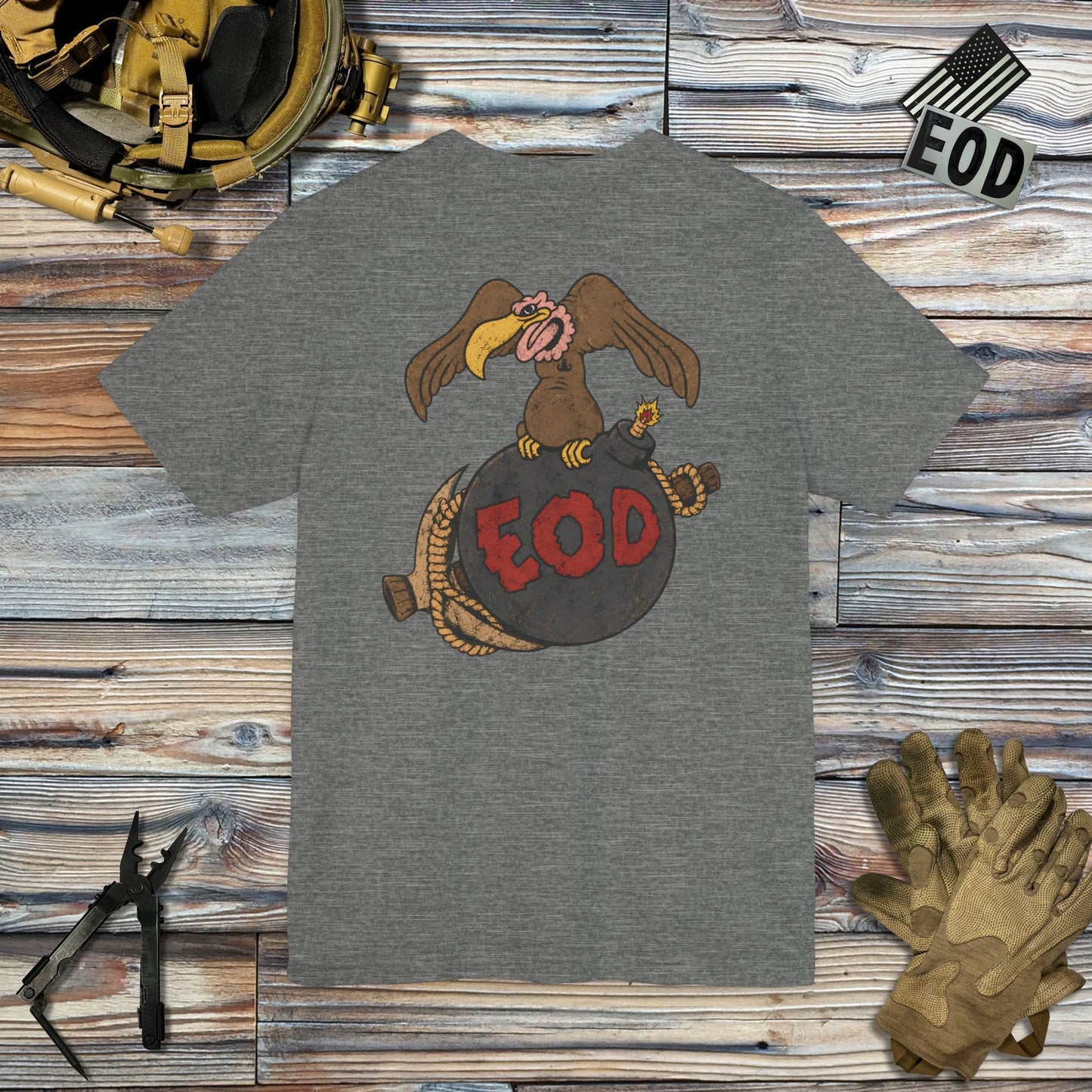 K-Factor Supply Co Buzzard Bomb and Pick (Full Color) [Back Print] T-Shirt