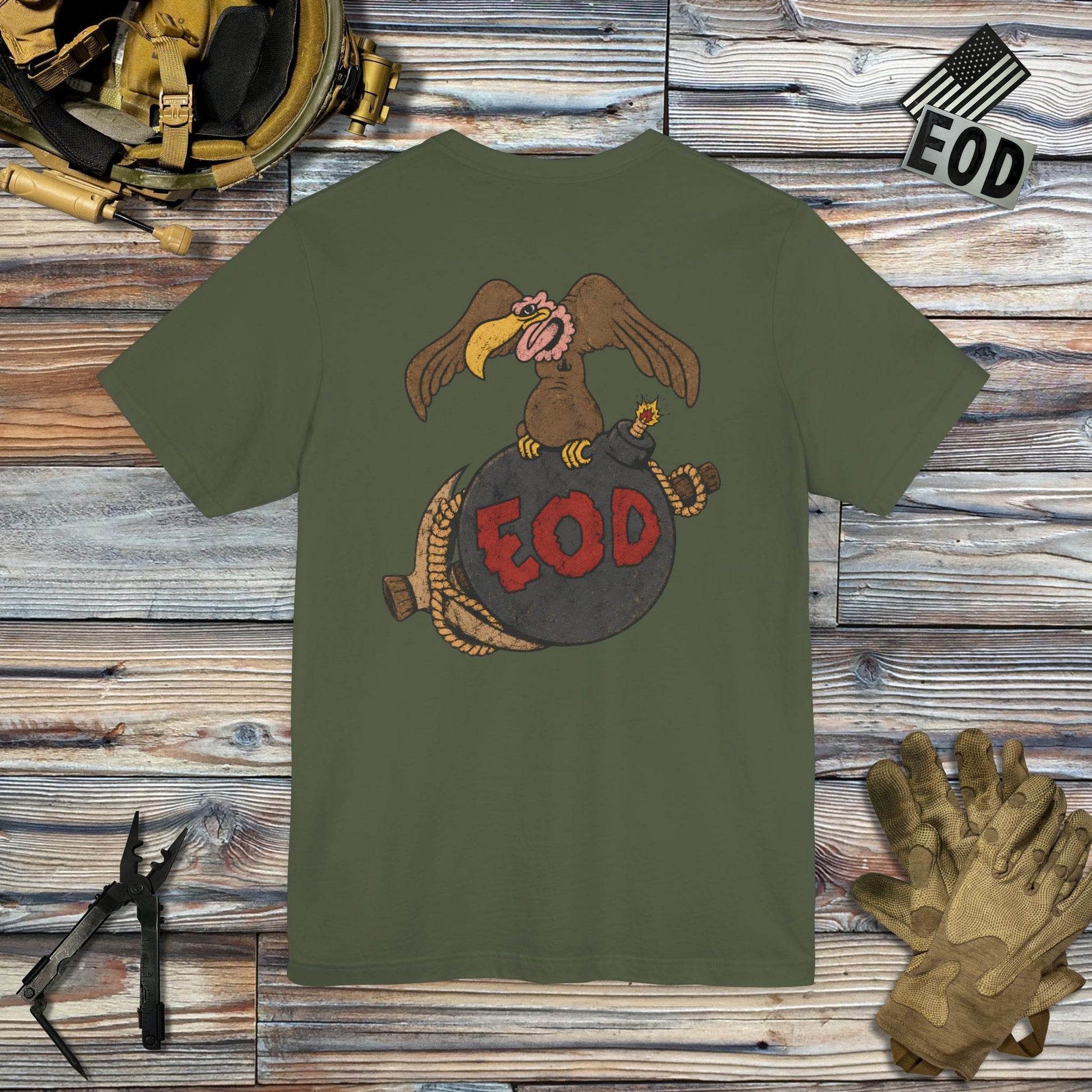 K-Factor Supply Co Buzzard Bomb and Pick (Full Color) [Back Print] T-Shirt