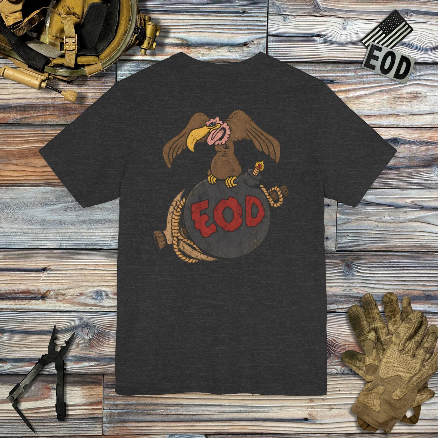 K-Factor Supply Co Buzzard Bomb and Pick (Full Color) [Back Print] T-Shirt