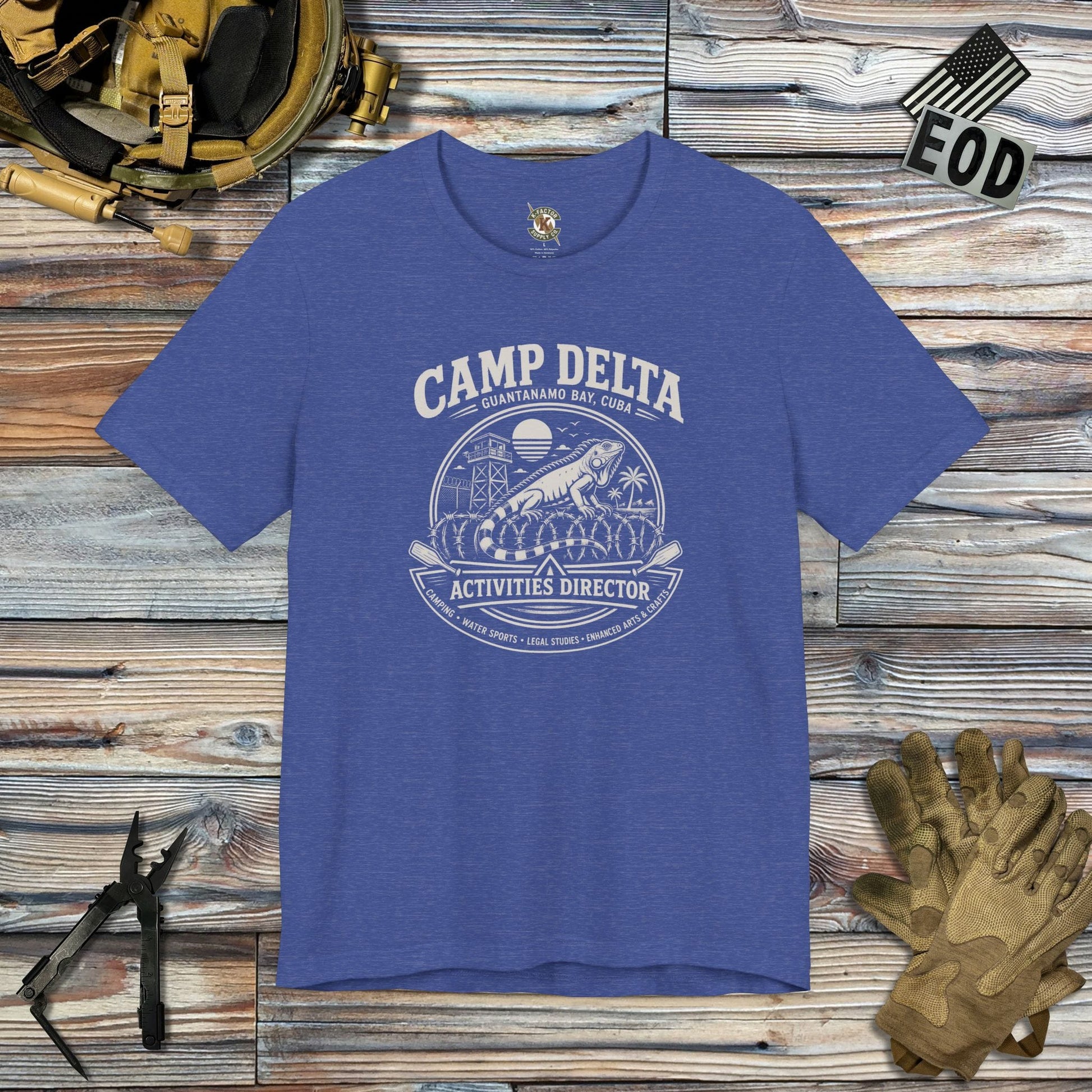 K-Factor Supply Co Camp Delta Summer Staff Mk 2 T-Shirt Heather True Royal / S