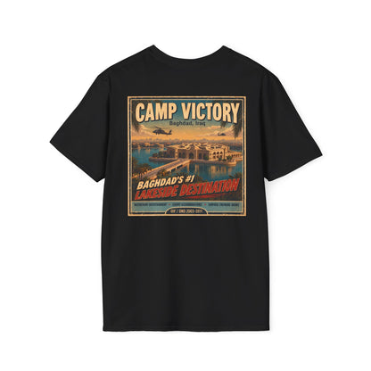 K-Factor Supply Co Camp Victory Travel [Back Print] (B+T) T-Shirt 2XL / Black