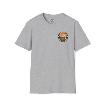 K-Factor Supply Co Camp Victory Travel [Back Print] (B+T) T-Shirt 2XL / Sport Grey