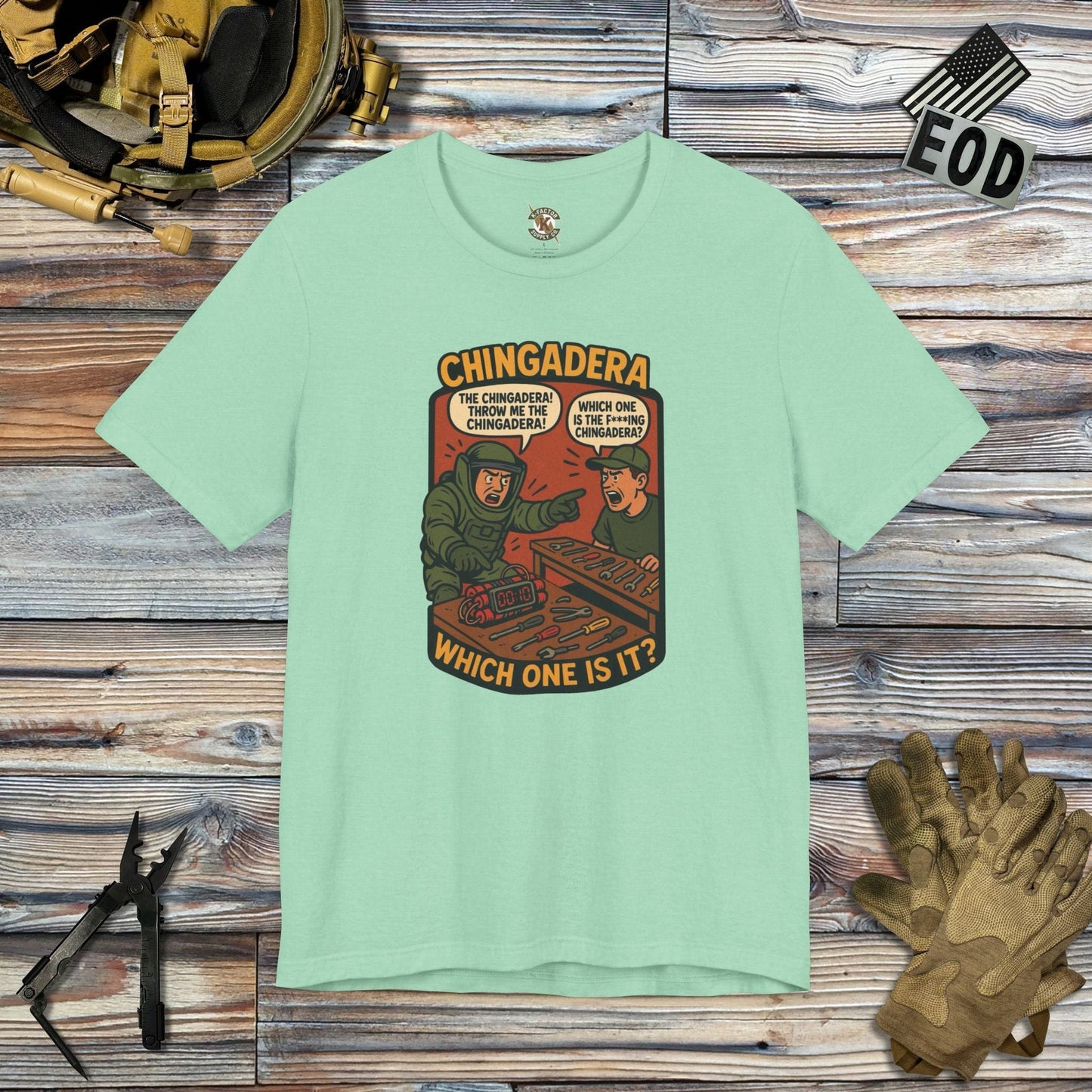 K-Factor Supply Co Chingadera T-Shirt Heather Mint / S