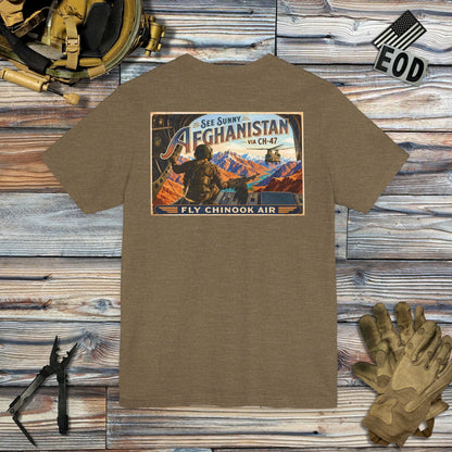 K-Factor Supply Co Chinook Air (Back Print) T-Shirt