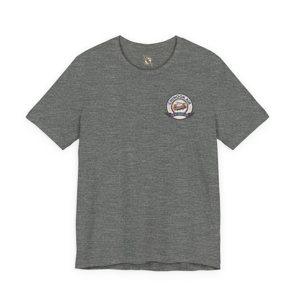 K-Factor Supply Co Chinook Air - Iraq (Back Print) T-Shirt