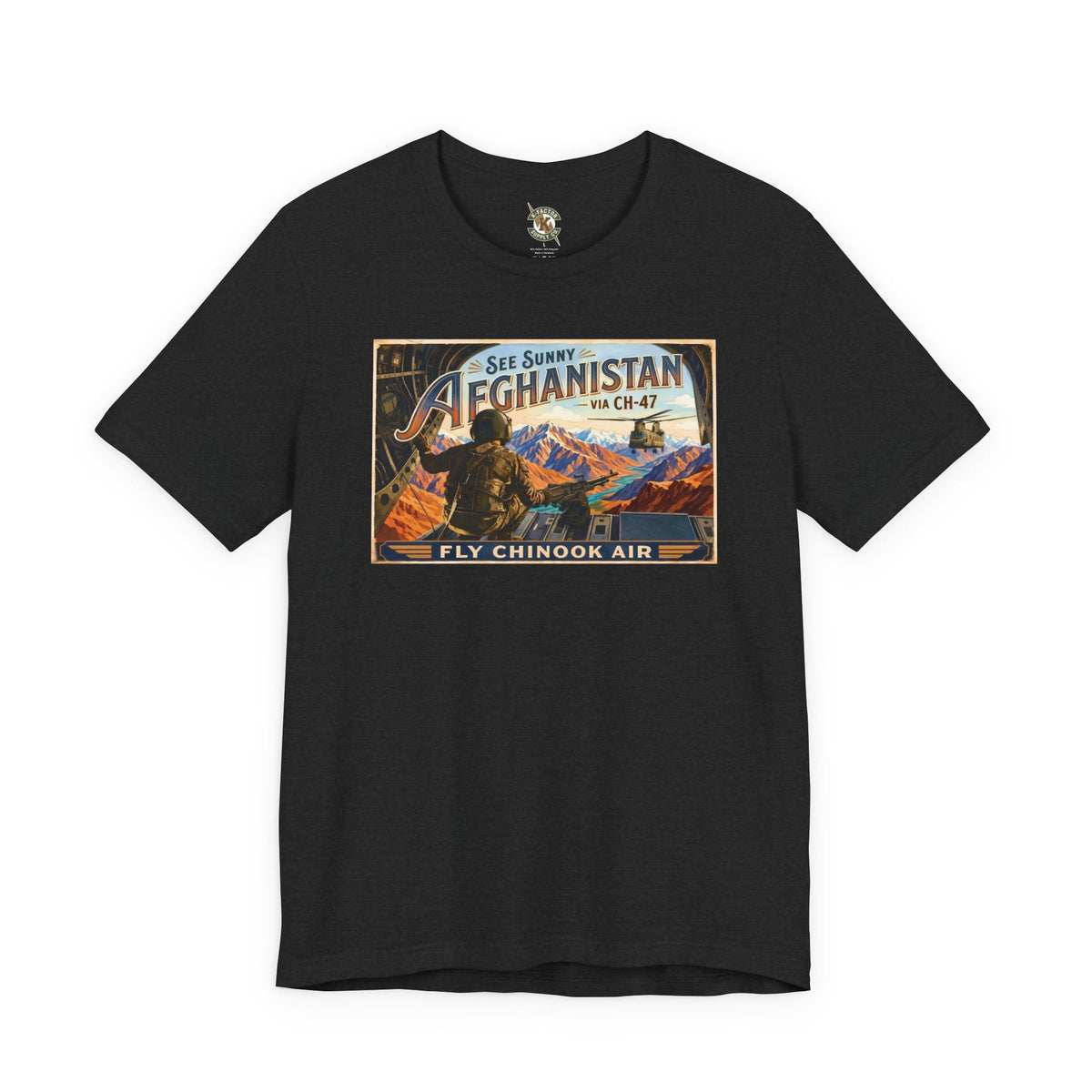 K-Factor Supply Co Chinook Air T-Shirt Solid Black Blend / S