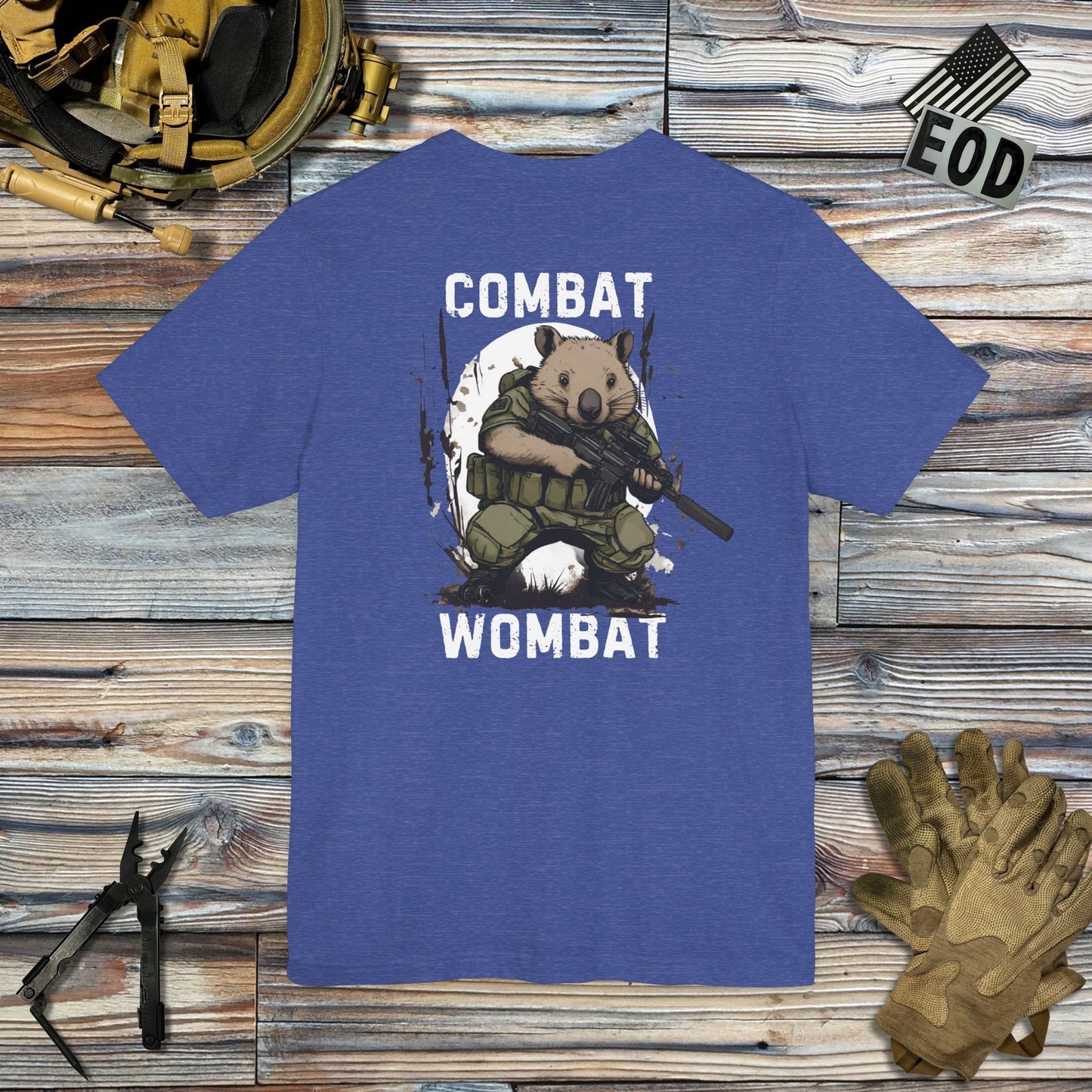 K-Factor Supply Co Combat Wombat (Back Print) T-Shirt