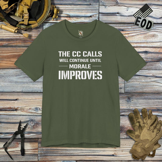 K-Factor Supply Co Commander's Call Morale T-Shirt Military Green / S