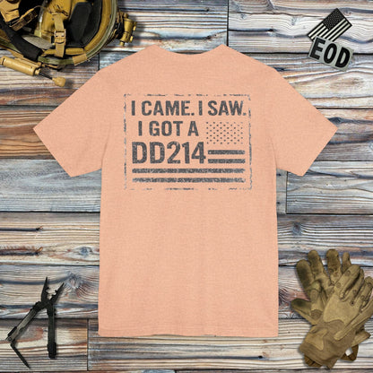 K-Factor Supply Co DD214 (Back Print) T-Shirt