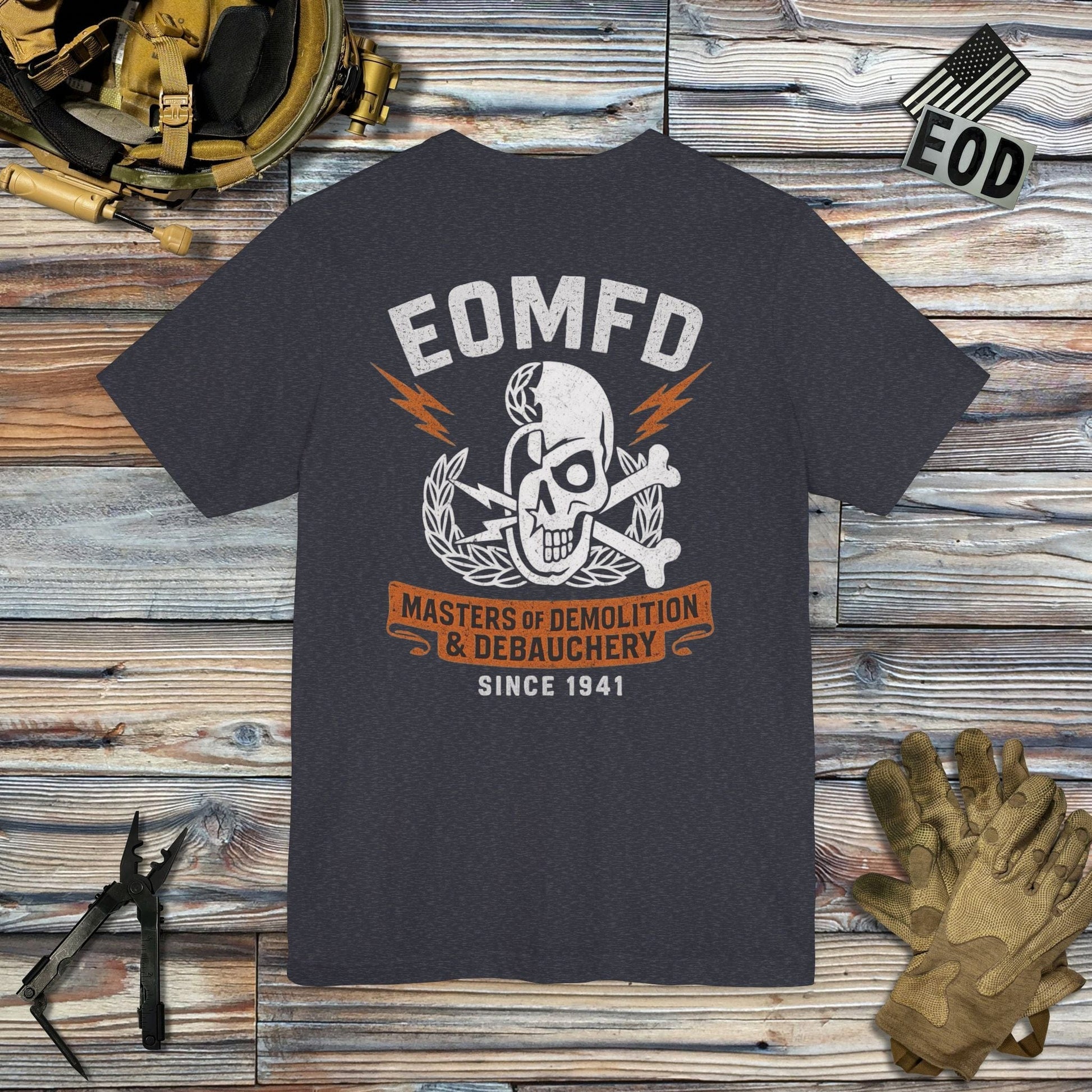 K-Factor Supply Co Demolition and Debauchery Mk 2 (Back Print) T-Shirt