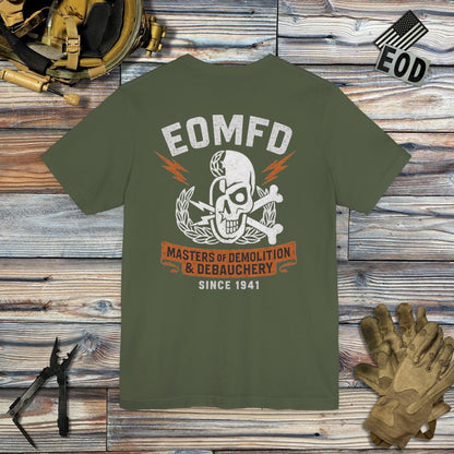 K-Factor Supply Co Demolition and Debauchery Mk 2 (Back Print) T-Shirt