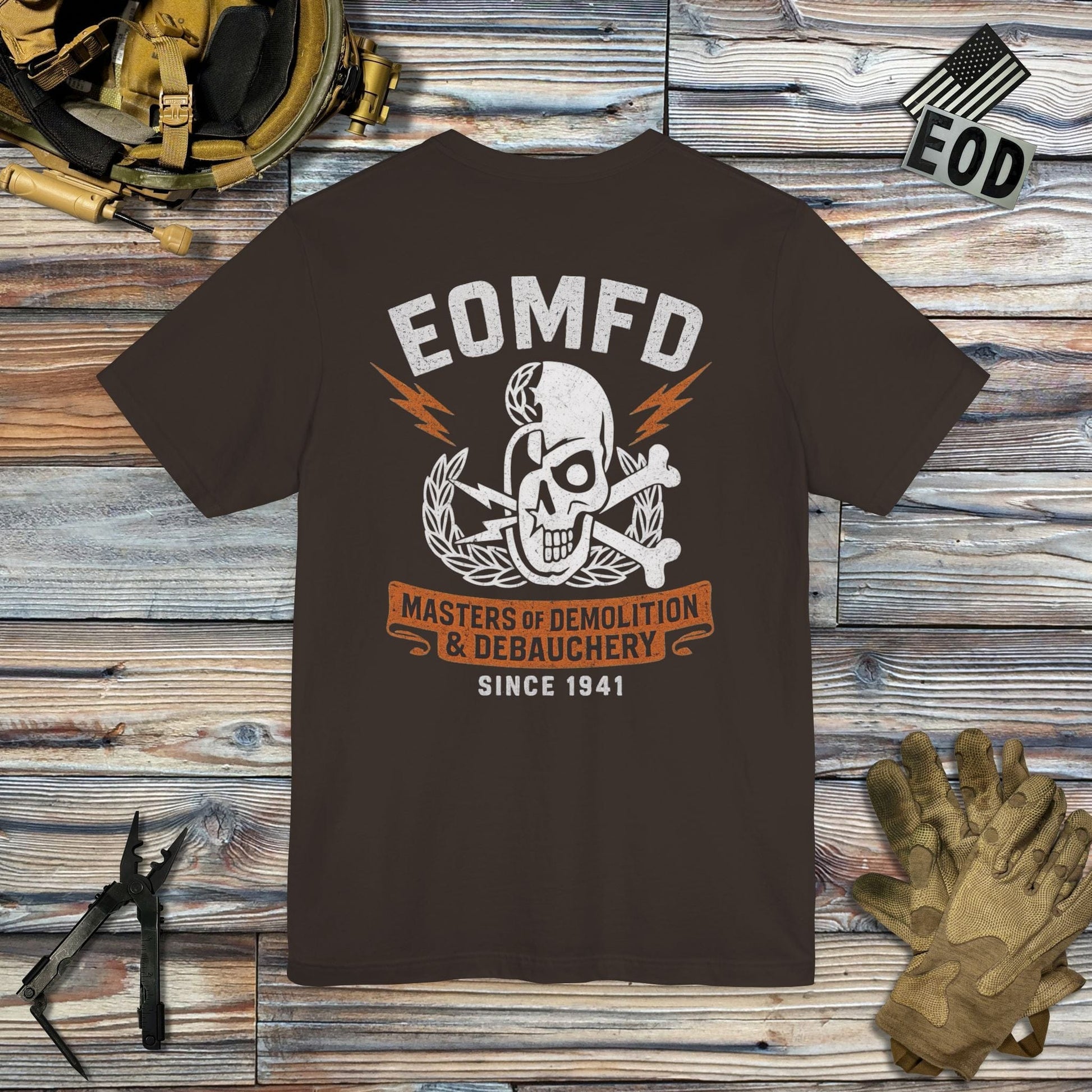 K-Factor Supply Co Demolition and Debauchery Mk 2 (Back Print) T-Shirt