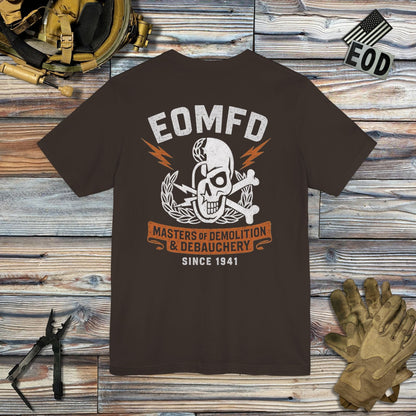 K-Factor Supply Co Demolition and Debauchery Mk 2 (Back Print) T-Shirt