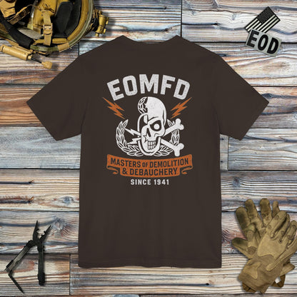 K-Factor Supply Co Demolition and Debauchery Mk 2 (Back Print) T-Shirt