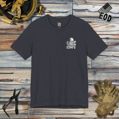 K-Factor Supply Co Demolition and Debauchery Mk 2 (Back Print) T-Shirt Heather Navy / S