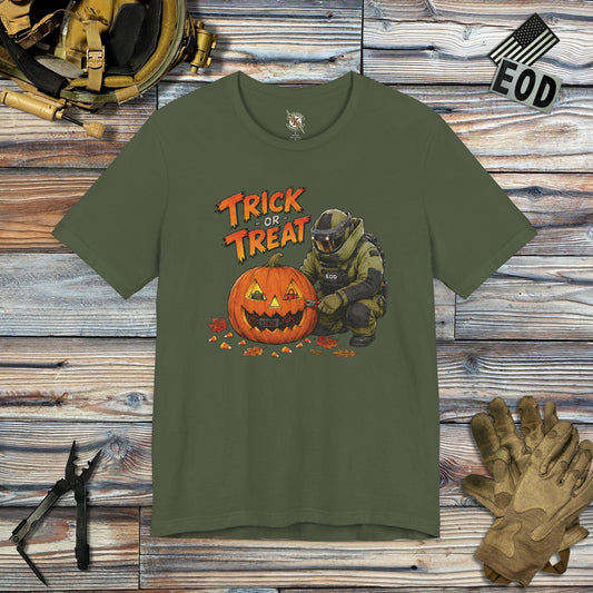 K-Factor Supply Co EOD Trick-or-Treat T-Shirt Military Green / S