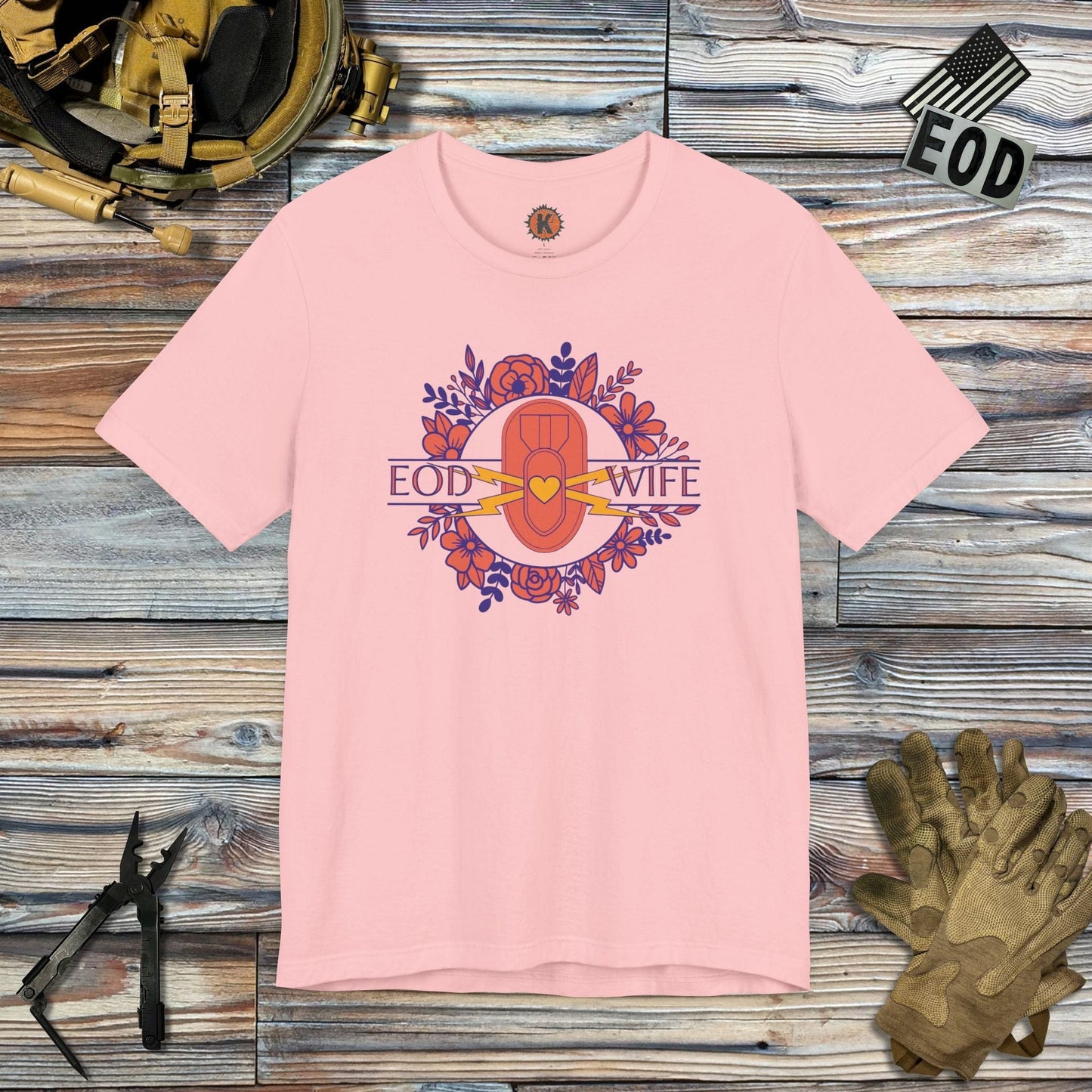 K-Factor Supply Co EOD Wife (Mk 1 Mod 1) T-Shirt Pink / S