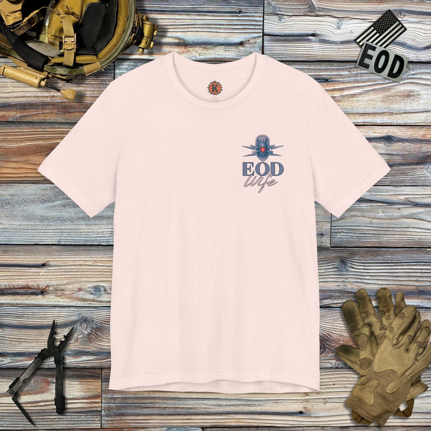K-Factor Supply Co EOD Wife (Mk 2 Mod 1) T-Shirt Soft Pink / S