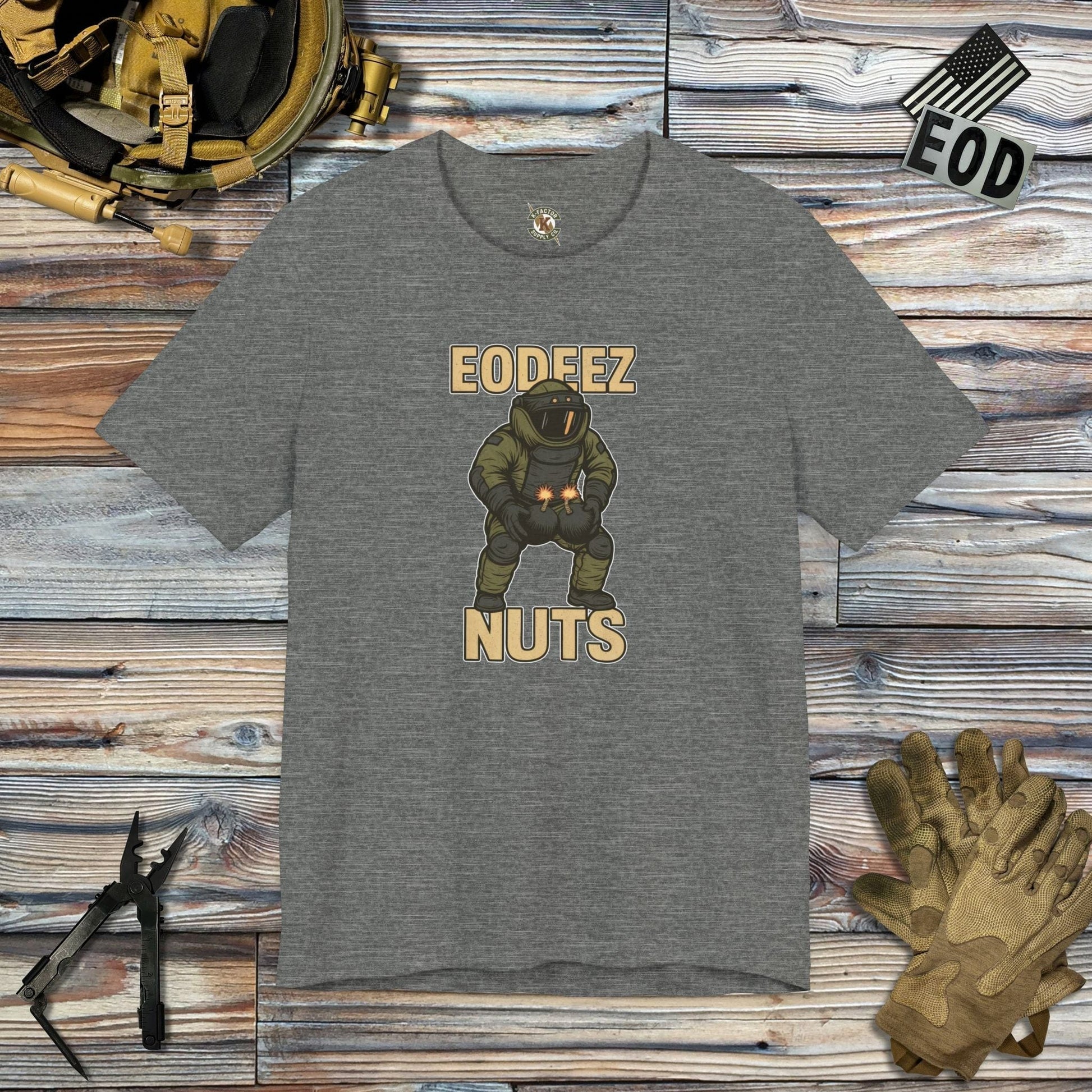 K-Factor Supply Co EODeez Nuts T-Shirt Deep Heather / S