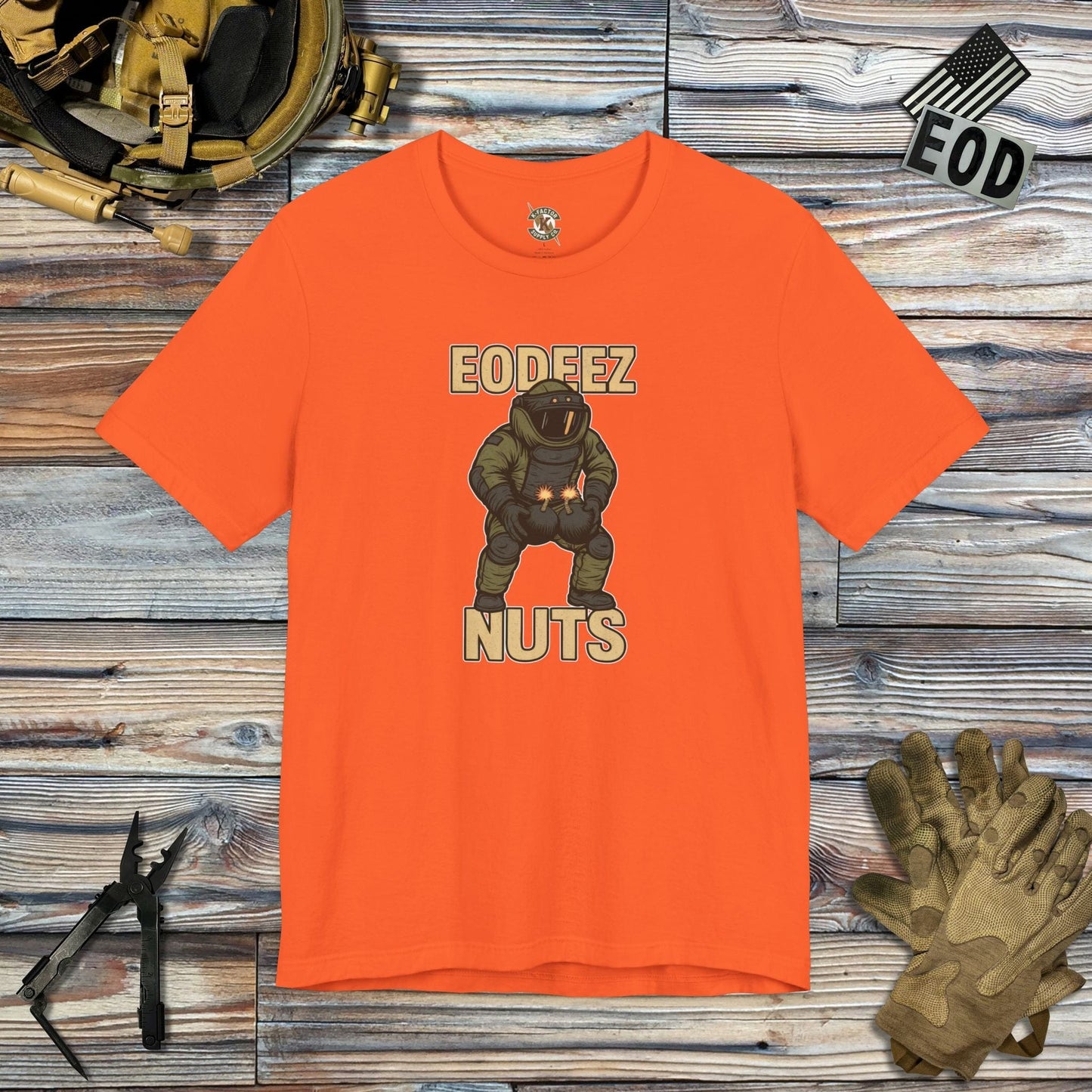 K-Factor Supply Co EODeez Nuts T-Shirt Orange / S