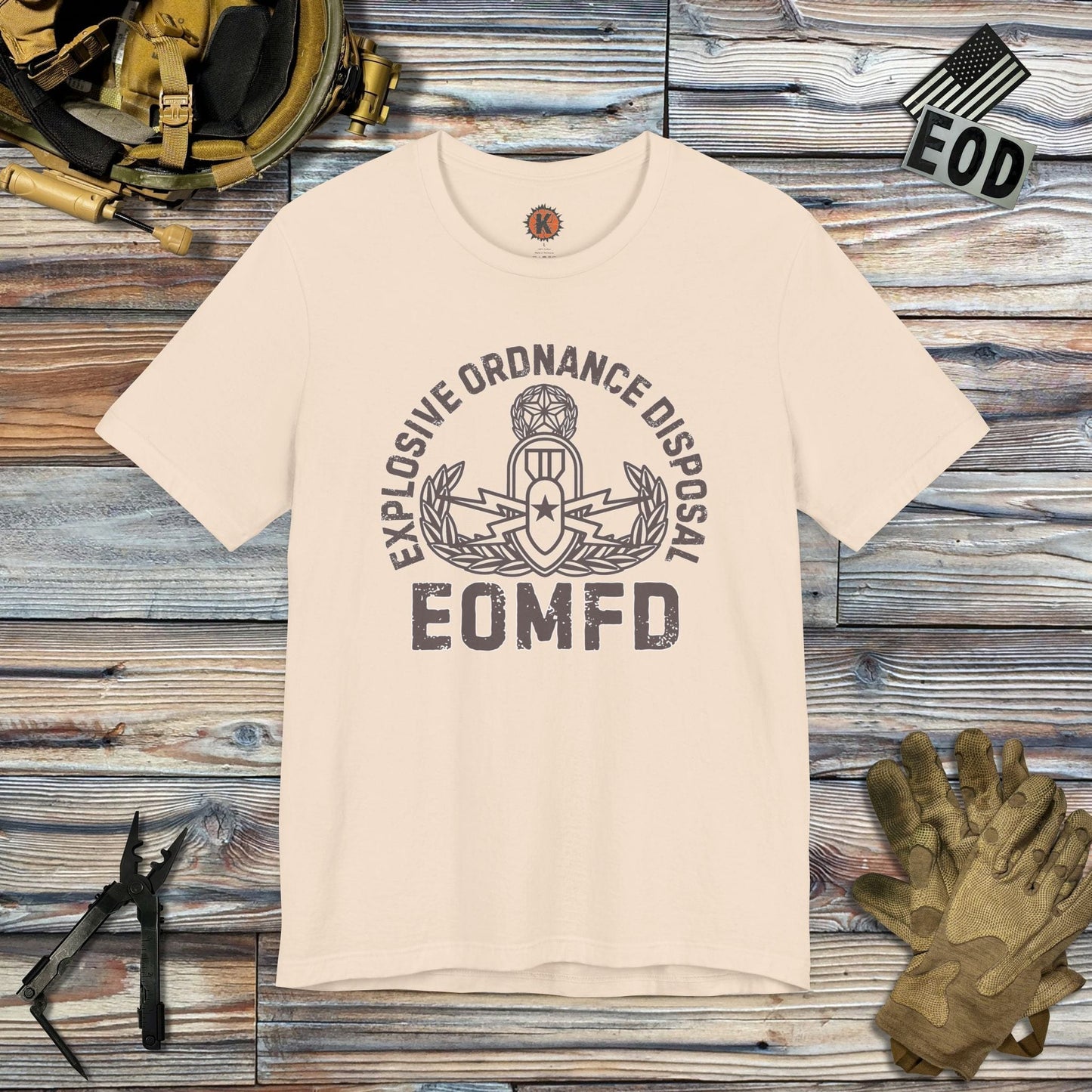 K-Factor Supply Co EOMFD Crab T-Shirt Soft Cream / S