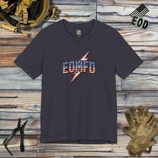 K-Factor Supply Co EOMFD Freedom Bolt T-Shirt Heather Navy / S