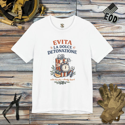 K-Factor Supply Co Evita La Dolce Detonazione T-Shirt White / S
