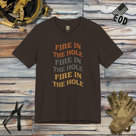 K-Factor Supply Co Fire in the Hole T-Shirt Brown / S