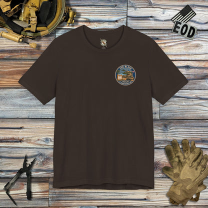 K-Factor Supply Co FOB Black Travel (Back Print) T-Shirt Brown / S