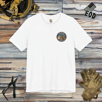 K-Factor Supply Co FOB Black Travel (Back Print) T-Shirt White / S
