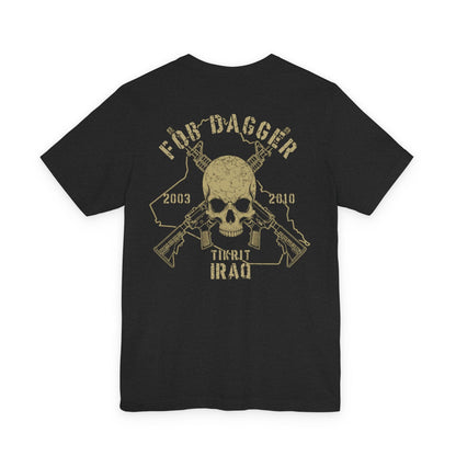 K-Factor Supply Co FOB Dagger - Skull & Carbines (Back Print) T-Shirt