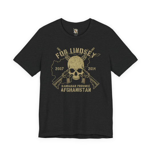 K-Factor Supply Co FOB Lindsey - Skulls & Carbines T-Shirt Solid Black Blend / S