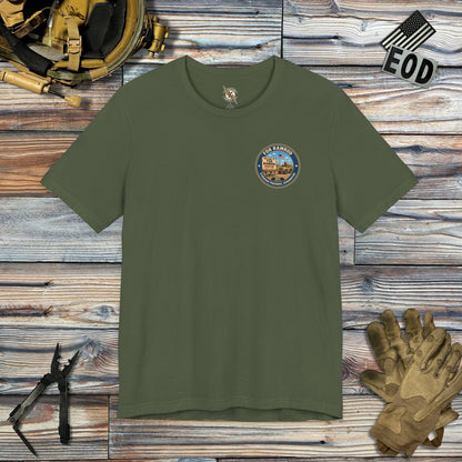 K-Factor Supply Co FOB Ramrod Travel [Back Print] T-Shirt