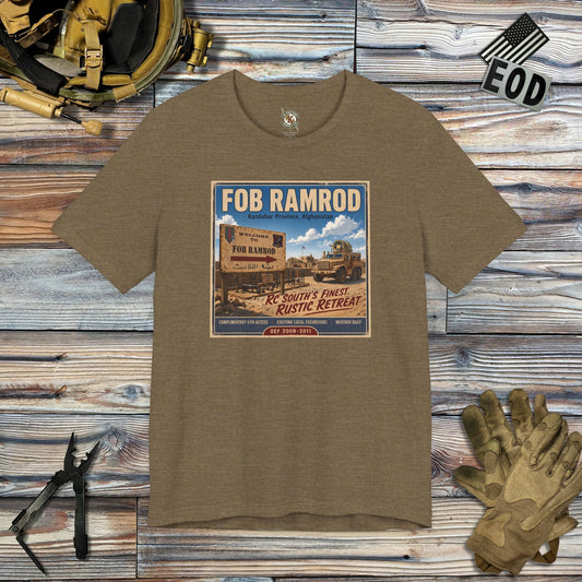 K-Factor Supply Co FOB Ramrod Travel T-Shirt Heather Olive / S