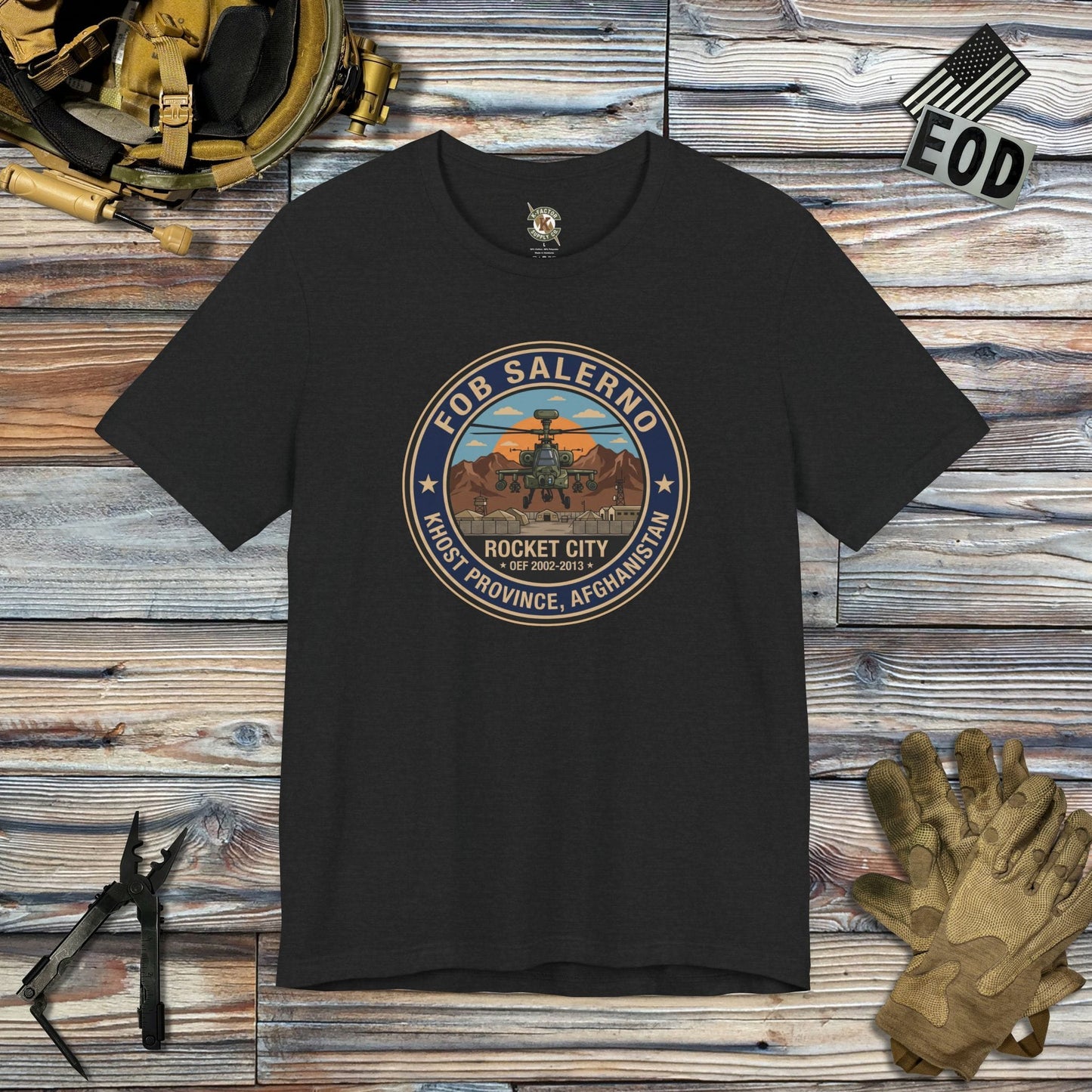 K-Factor Supply Co FOB Salerno Icon Mk 1 T-Shirt Solid Black Blend / S