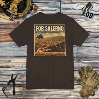 K-Factor Supply Co FOB Salerno Travel (Back Print) T-Shirt