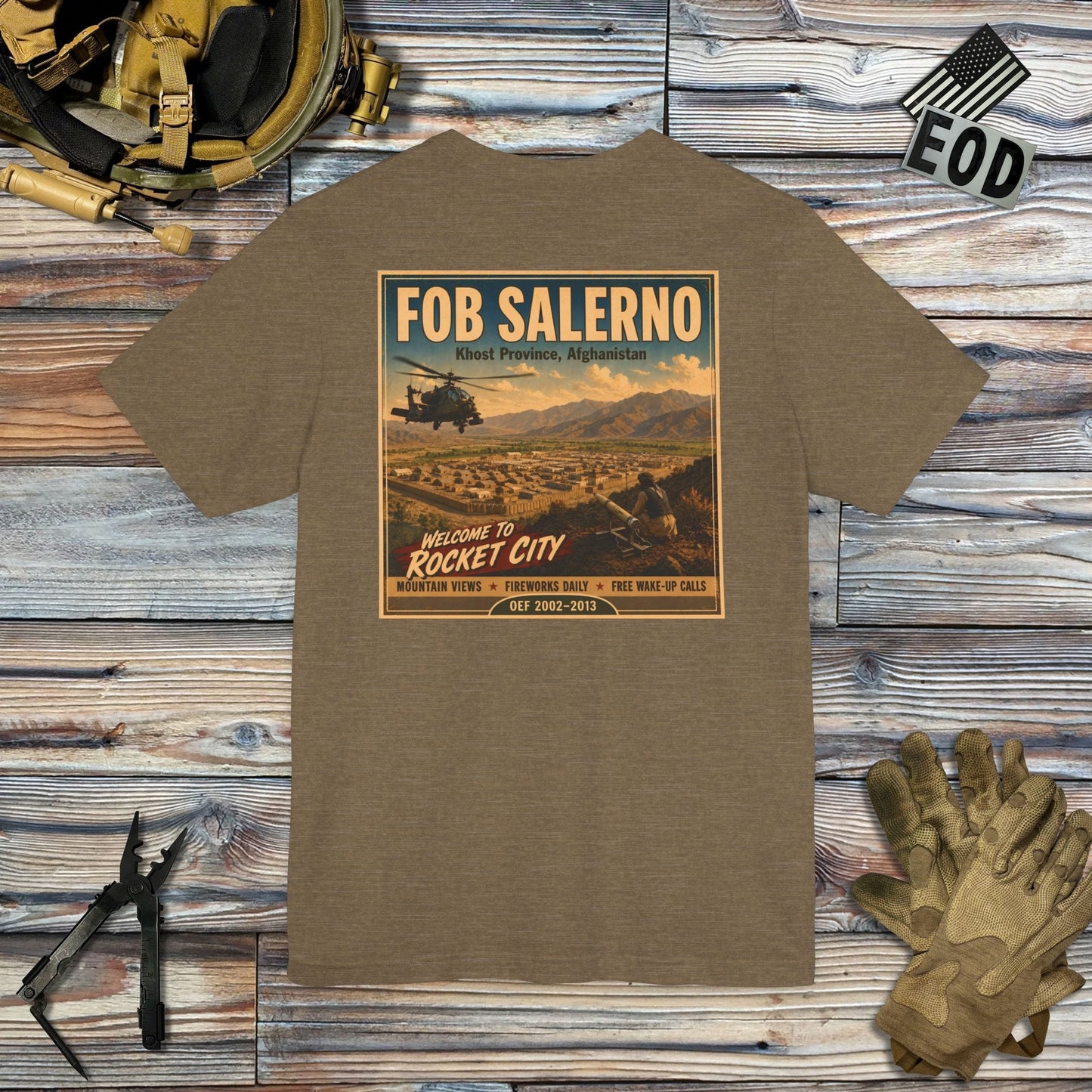 K-Factor Supply Co FOB Salerno Travel (Back Print) T-Shirt