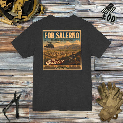 K-Factor Supply Co FOB Salerno Travel (Back Print) T-Shirt
