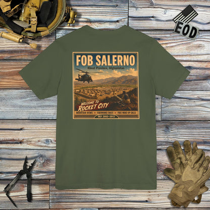 K-Factor Supply Co FOB Salerno Travel (Back Print) T-Shirt