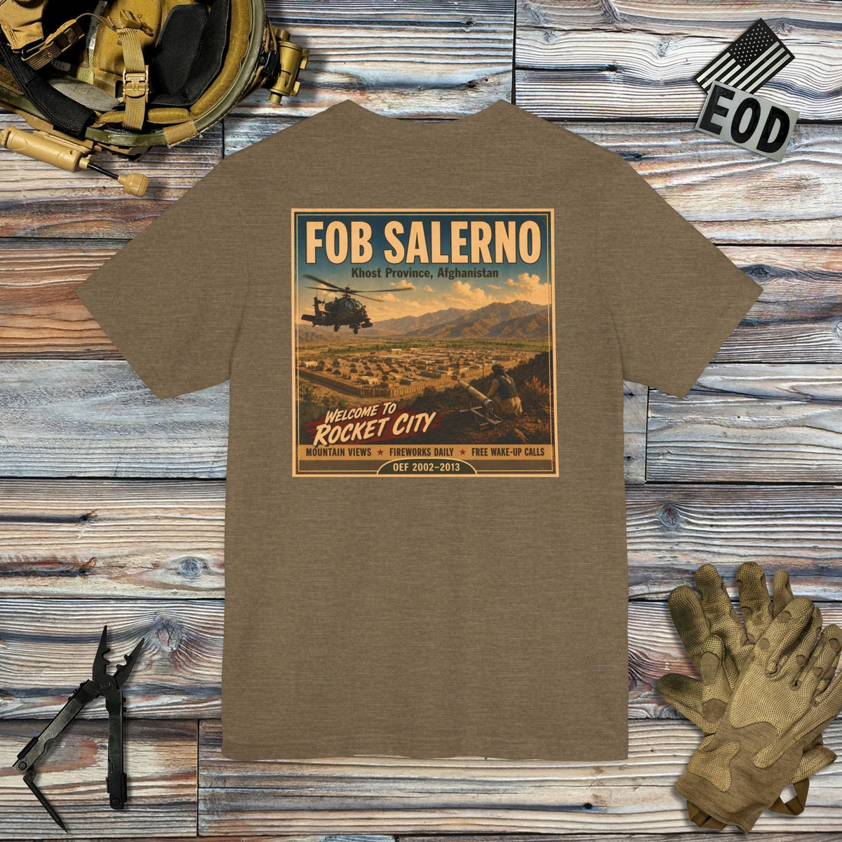 K-Factor Supply Co FOB Salerno Travel (Back Print) T-Shirt