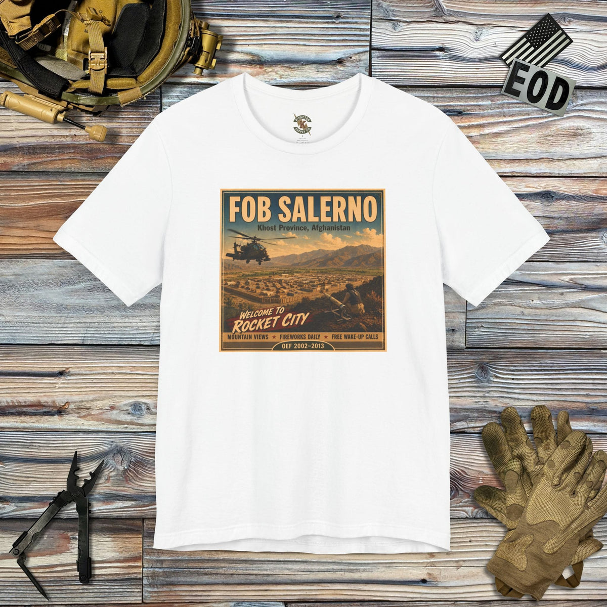 K-Factor Supply Co FOB Salerno Travel T-Shirt White / S