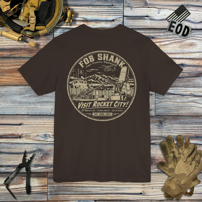 K-Factor Supply Co FOB Shank Rocket City [Back Print] T-Shirt