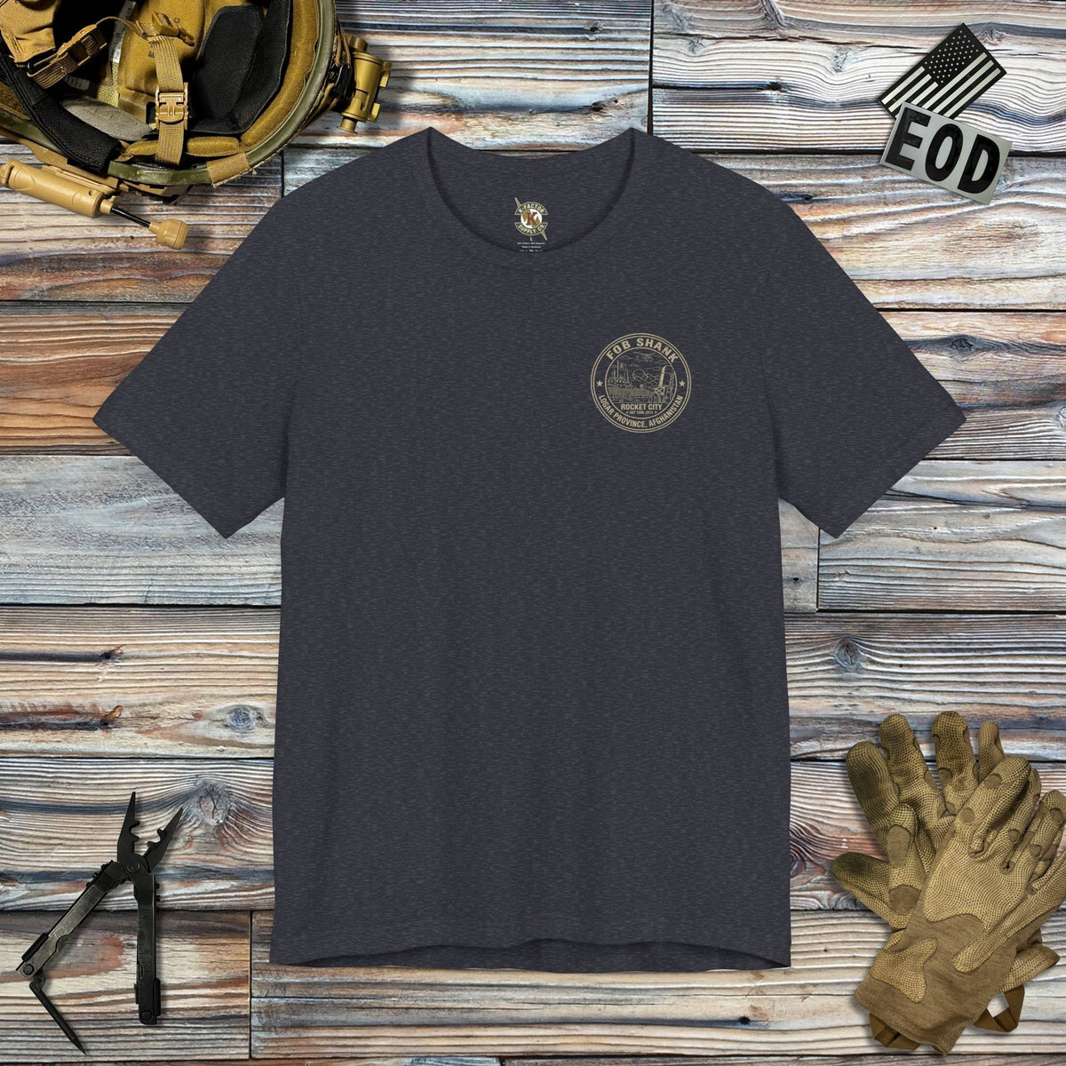 K-Factor Supply Co FOB Shank Rocket City [Back Print] T-Shirt